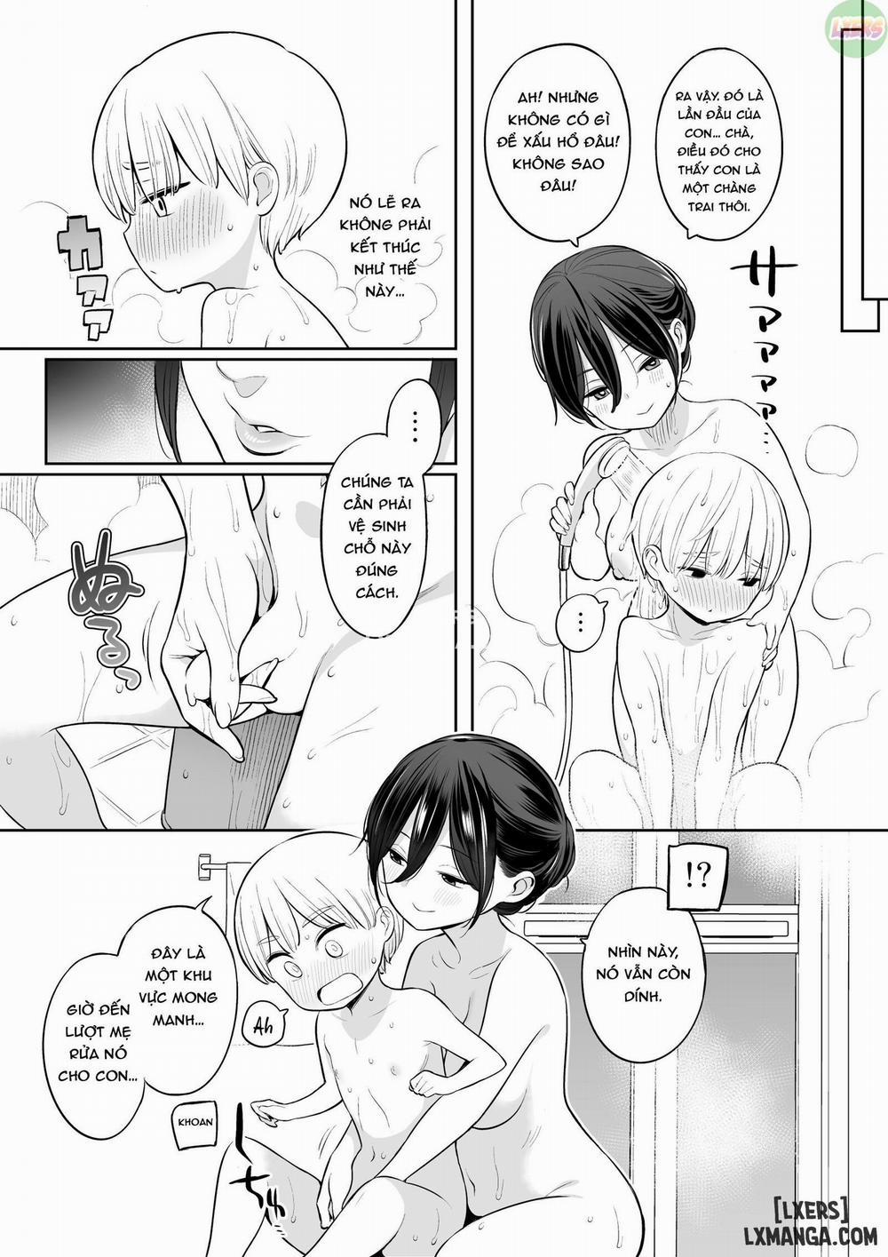 Ryouta-kun Ejaculated for the First Time using His Stepmom Oneshot trang 10