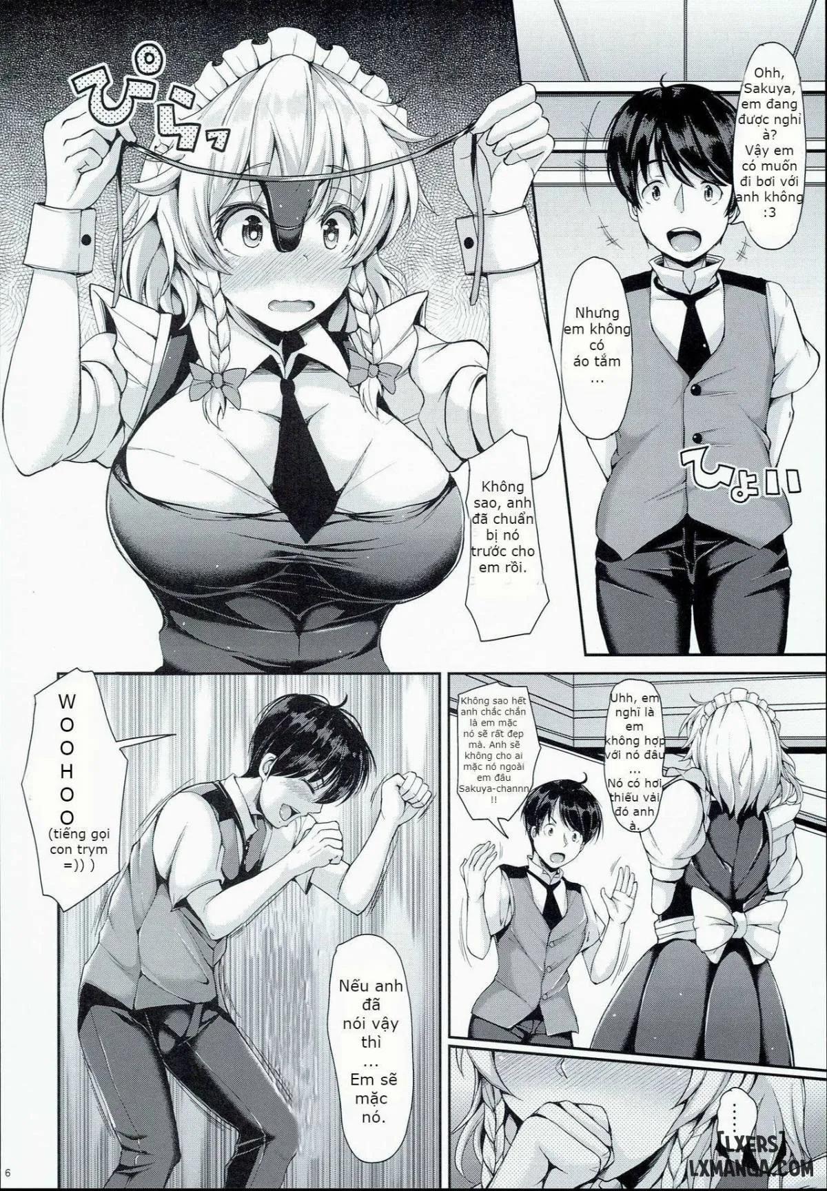 Sakuya Ga Mizugi Ni Kigaetara (Touhou Project) OneShot trang 3