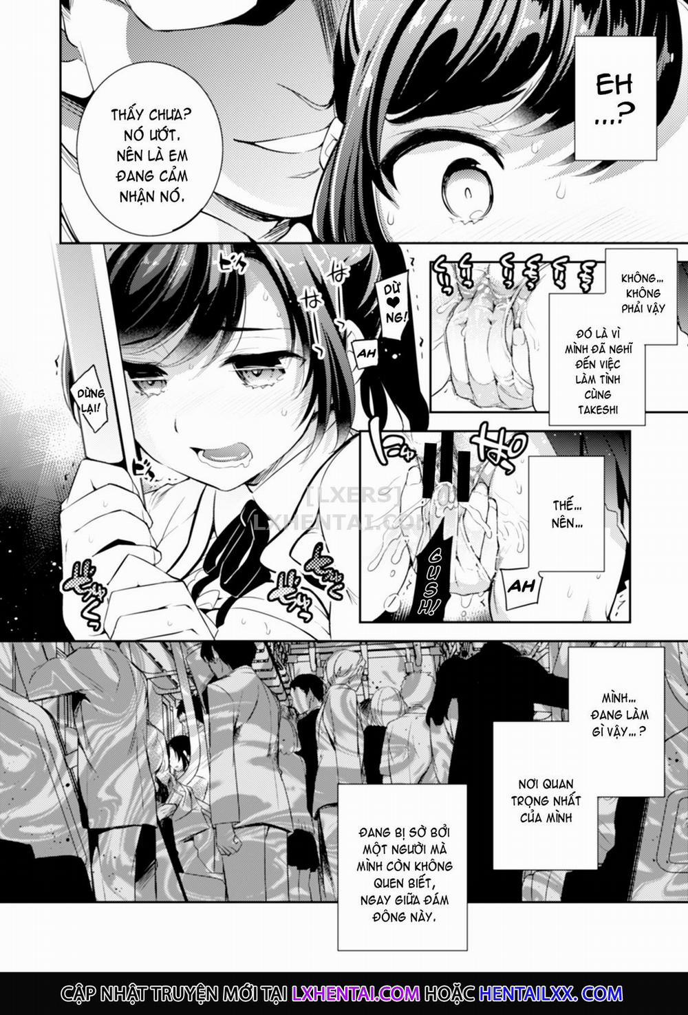 Sayuri - Kareshi to Hatsu H Mokuzen ni Chikan ni NTR-reta Shoujo 1 trang 10