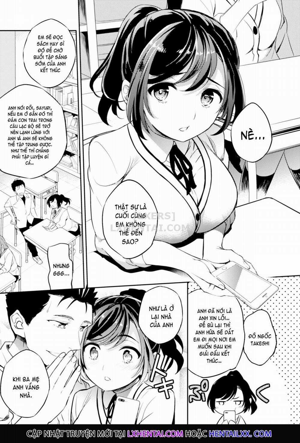 Sayuri - Kareshi to Hatsu H Mokuzen ni Chikan ni NTR-reta Shoujo 1 trang 3
