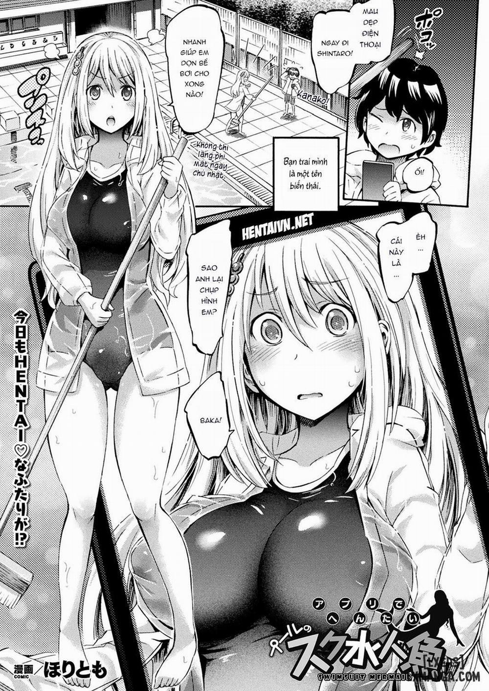 School Swimsuit Mermaid in the Pool Oneshot trang 0