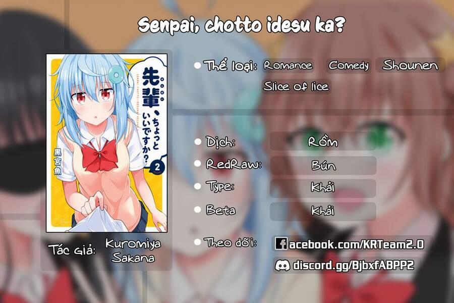 Senpai, Chotto Īdesu Ka? Chương 3 Trang 1