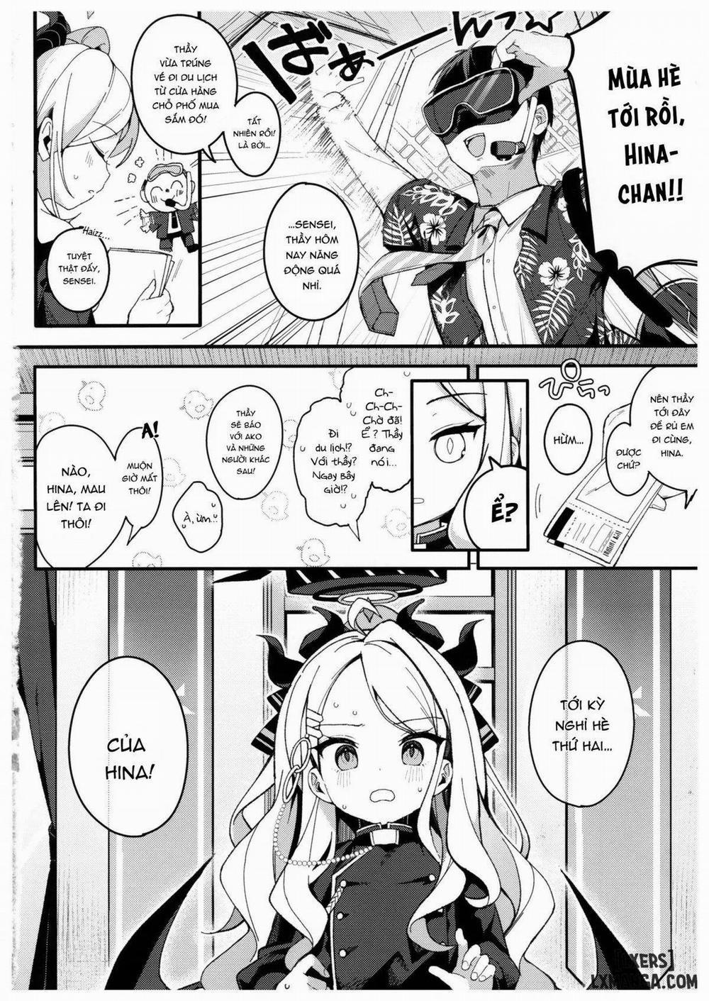 Series Oneshot Các Doujinshi Của Blue Archive P.2 Để lại những giấc mơ mùa hè trong những cơn sóng đó trang 2