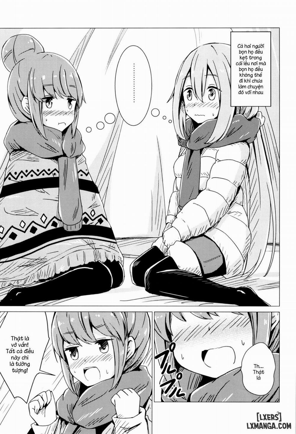 Sex Shinai to Derenai Tent ni Tojikomerareta NadeRin Oneshot trang 1