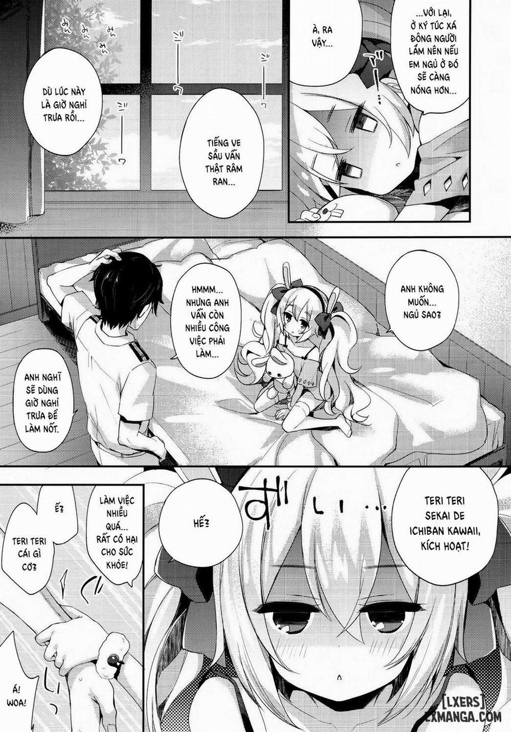 Shikikan, Kyou wa Atsui kara Laffey to Nenne... Shiyo Oneshot trang 5