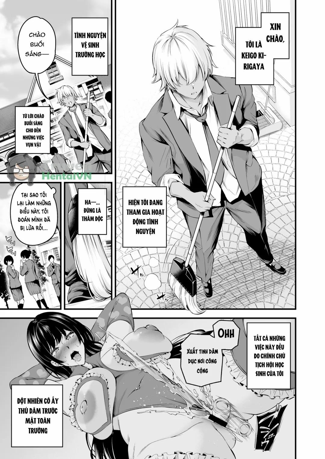 Shiramine Gakuen no Mesubuta Rijichou Oneshot trang 2