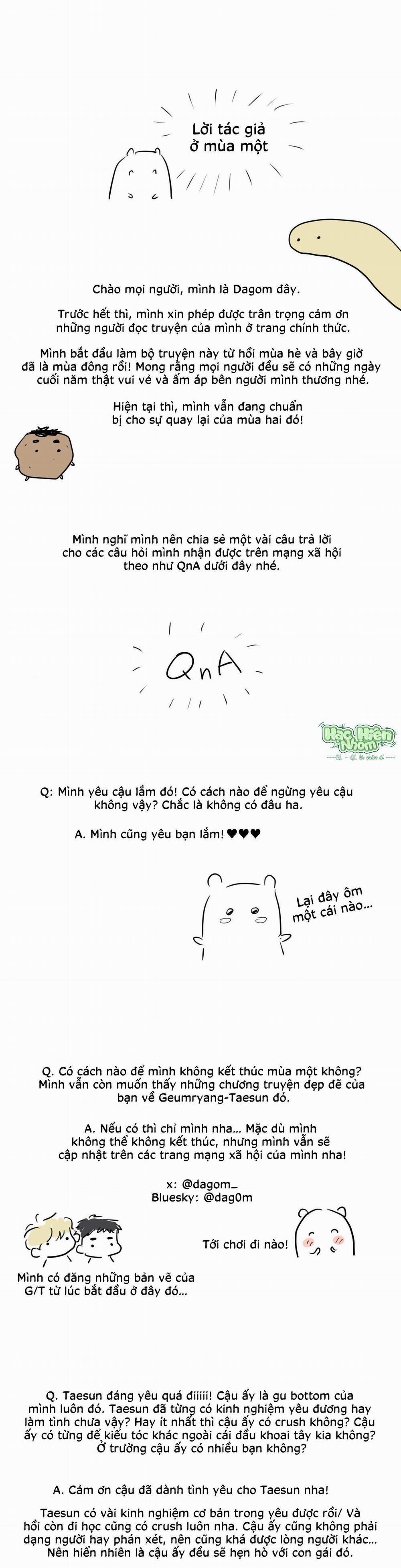 Sự Quyến Rũ Của Thần Rắn 27 creator’ note trang 1