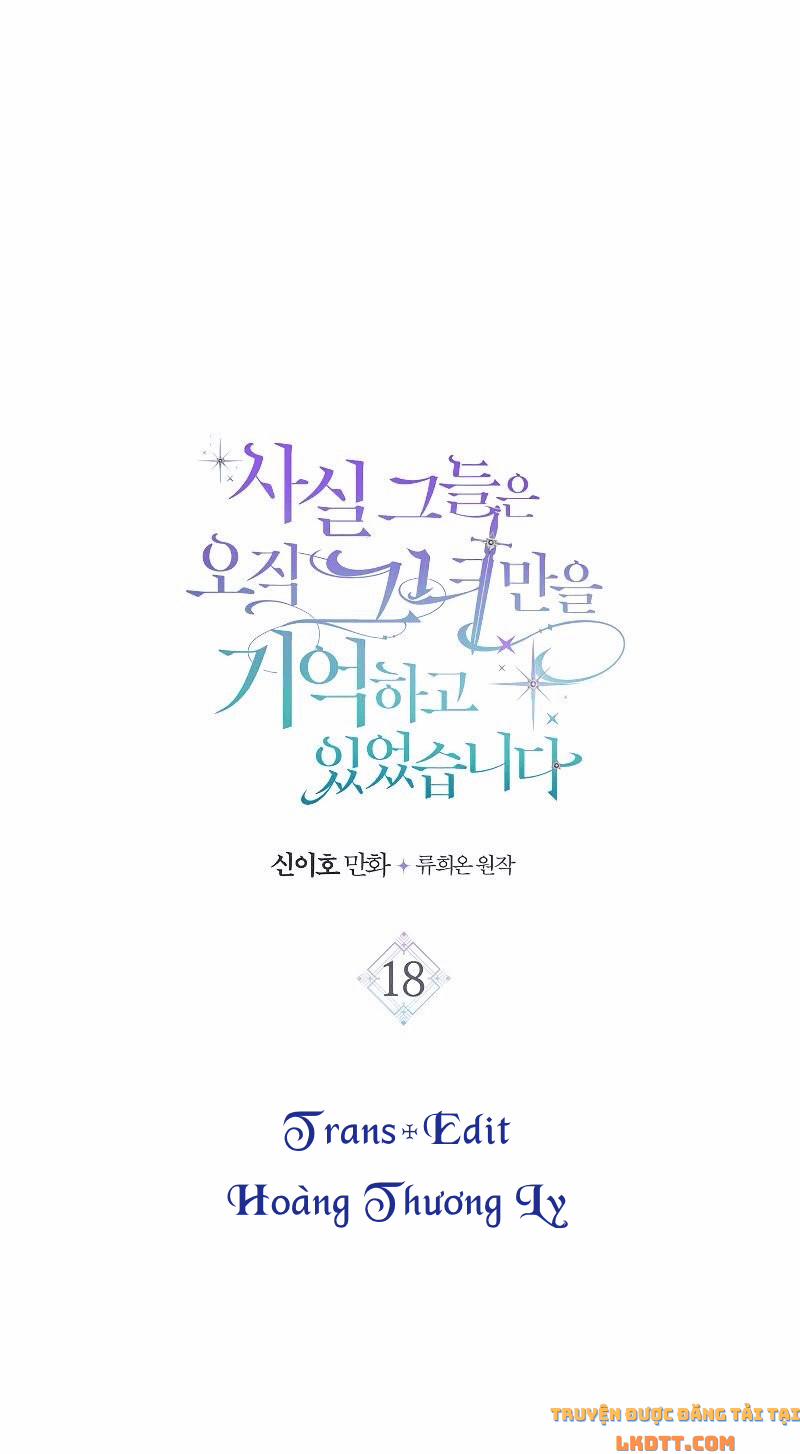 Sự Thật Thì, Họ Chỉ Nhớ Đến Cô Ấy 18 trang 3