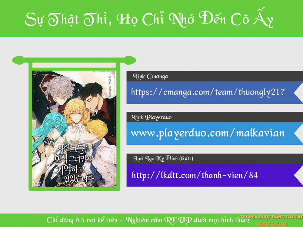 Sự Thật Thì, Họ Chỉ Nhớ Đến Cô Ấy 26 trang 31