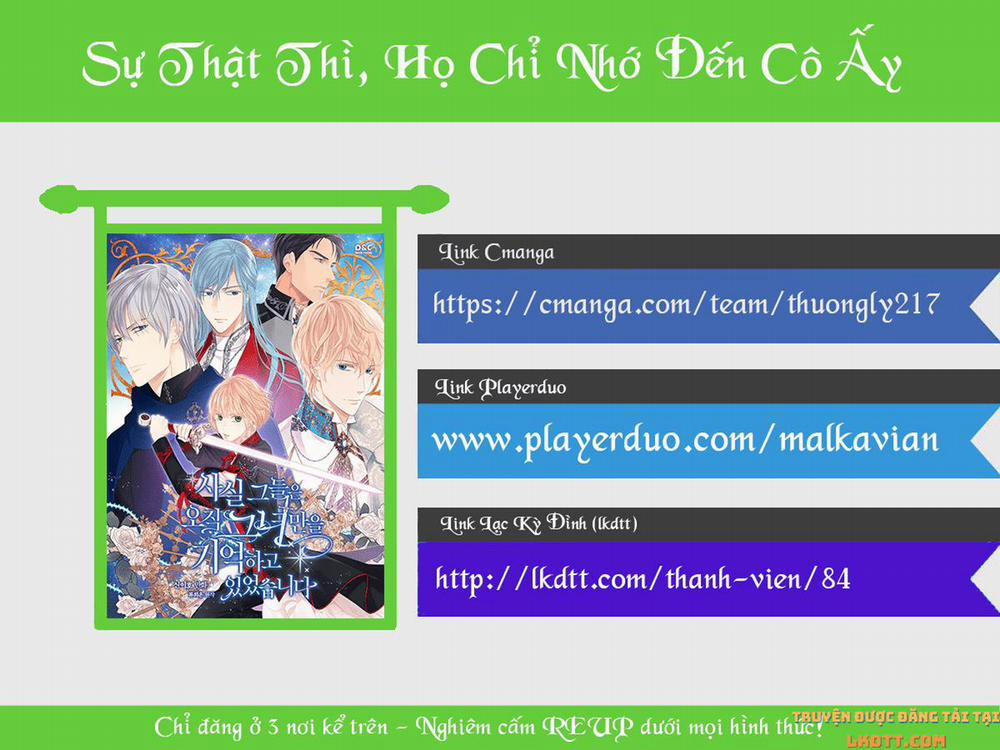 Sự Thật Thì, Họ Chỉ Nhớ Đến Cô Ấy 33 trang 15