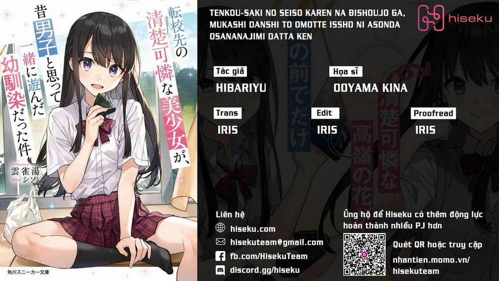 Tenkou-Saki No Seiso Karen Na Bishoujo Ga, Mukashi Danshi To Omotte Issho Ni Asonda Osananajimi Datt Chương 1 Trang 1