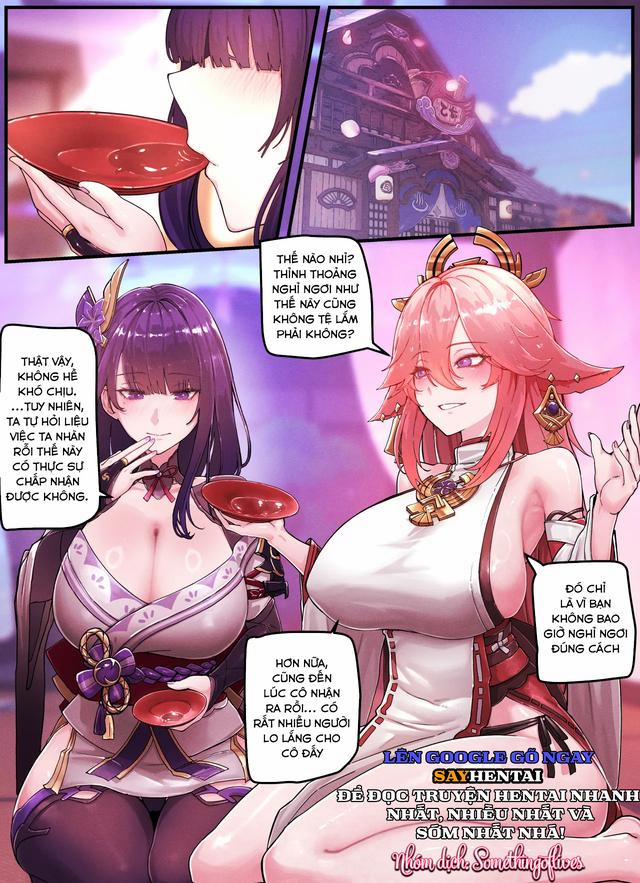 Teyvat gravure phần 09_ raiden và miko 1 trang 1