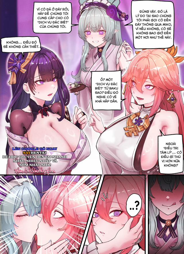 Teyvat gravure phần 09_ raiden và miko 1 trang 2