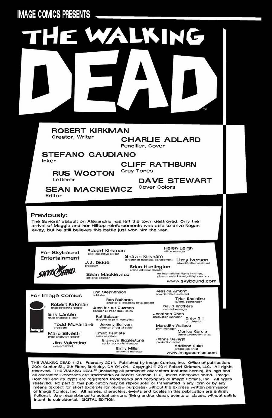 The Walking Dead 121 trang 2