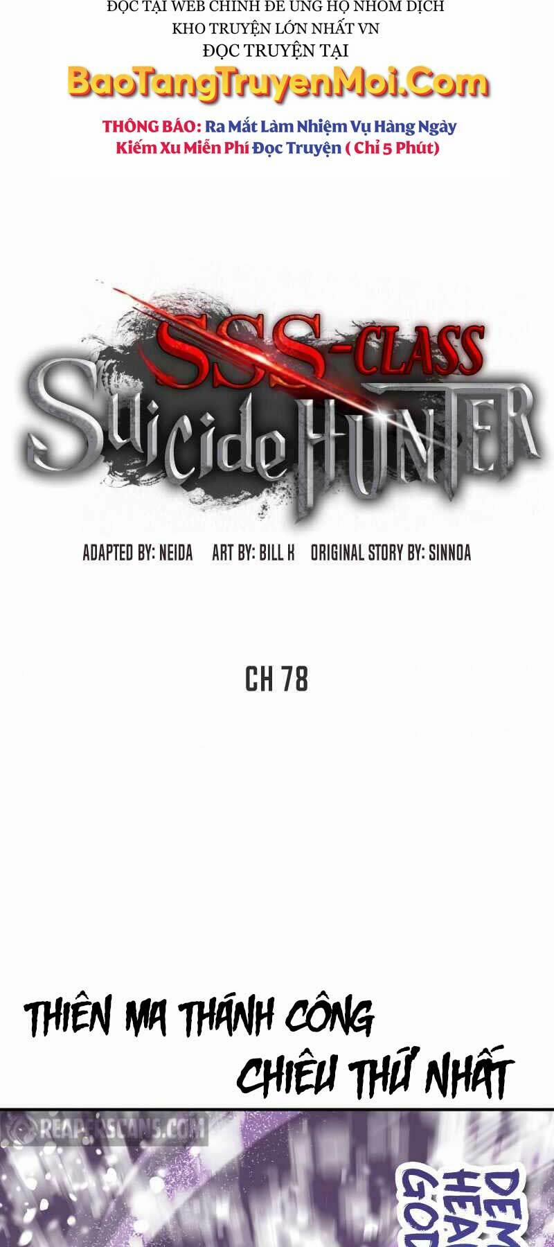 Thợ Săn Tự Sát Cấp Sss 78 trang 3