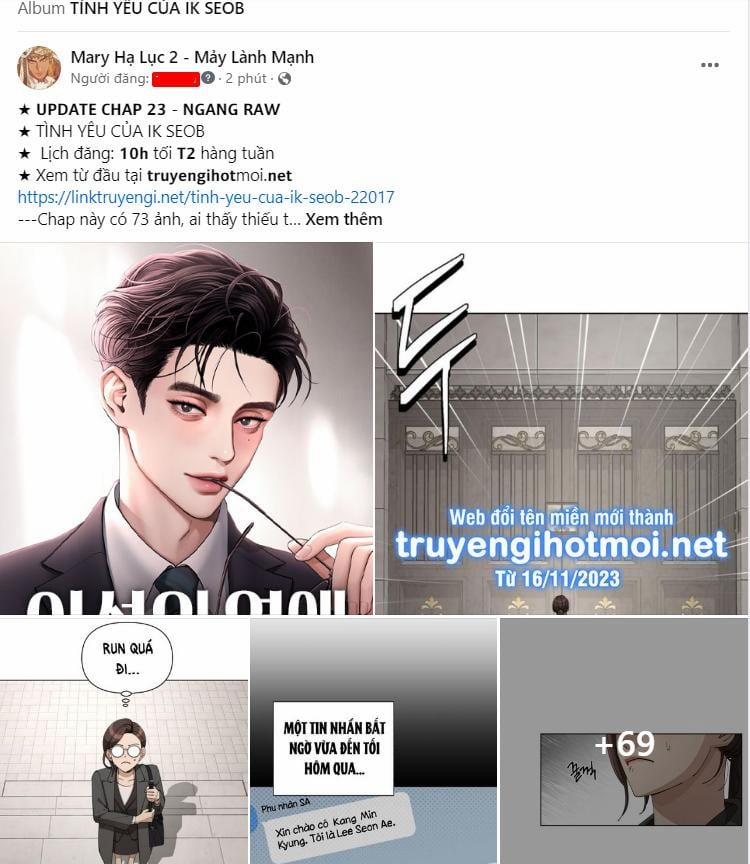 Tình Yêu Của Ik Seob 23.1 trang 40