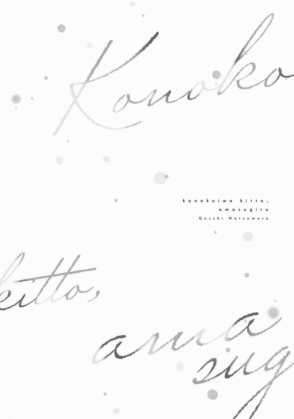 Tình Yêu Này Thực Sự Quá Ngọt Ngào Rồi 2 trang 6