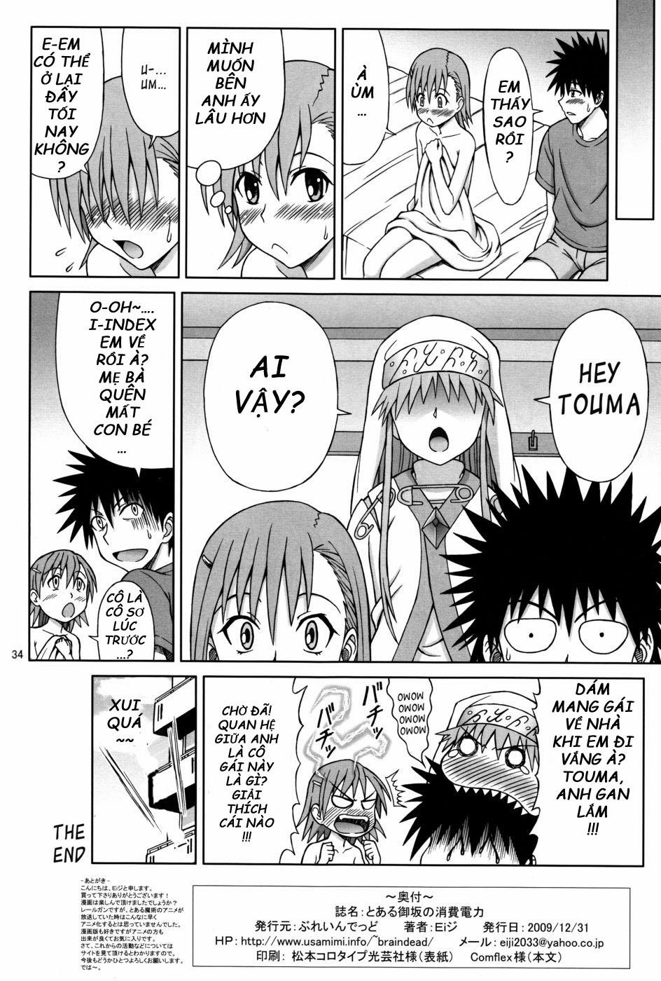 Toaru Misaka No Shouhi Denryoku (Toaru Majutsu No Index) Chương Oneshot Trang 34