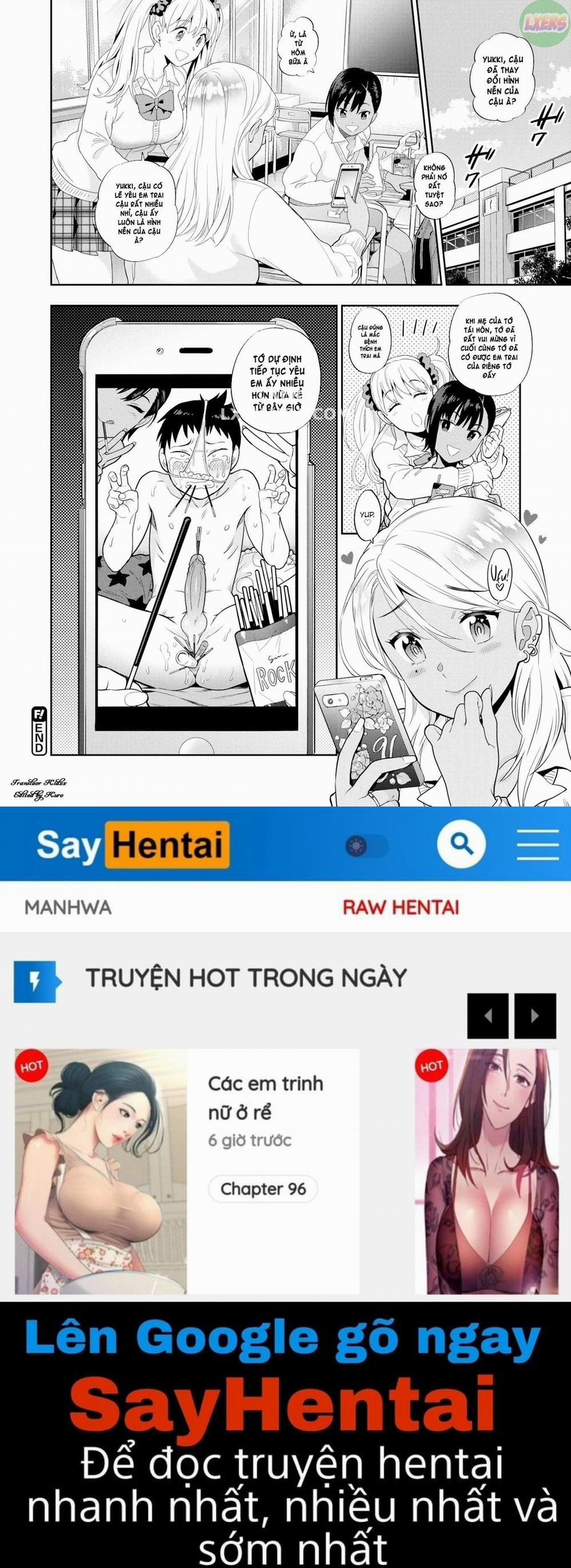 Trai tơ và chị gái đĩ thõa 1 0 Em trai tân và 3 chị gái dâm 0 Virgin Little Brother &amp; 3 Sluts trang 28