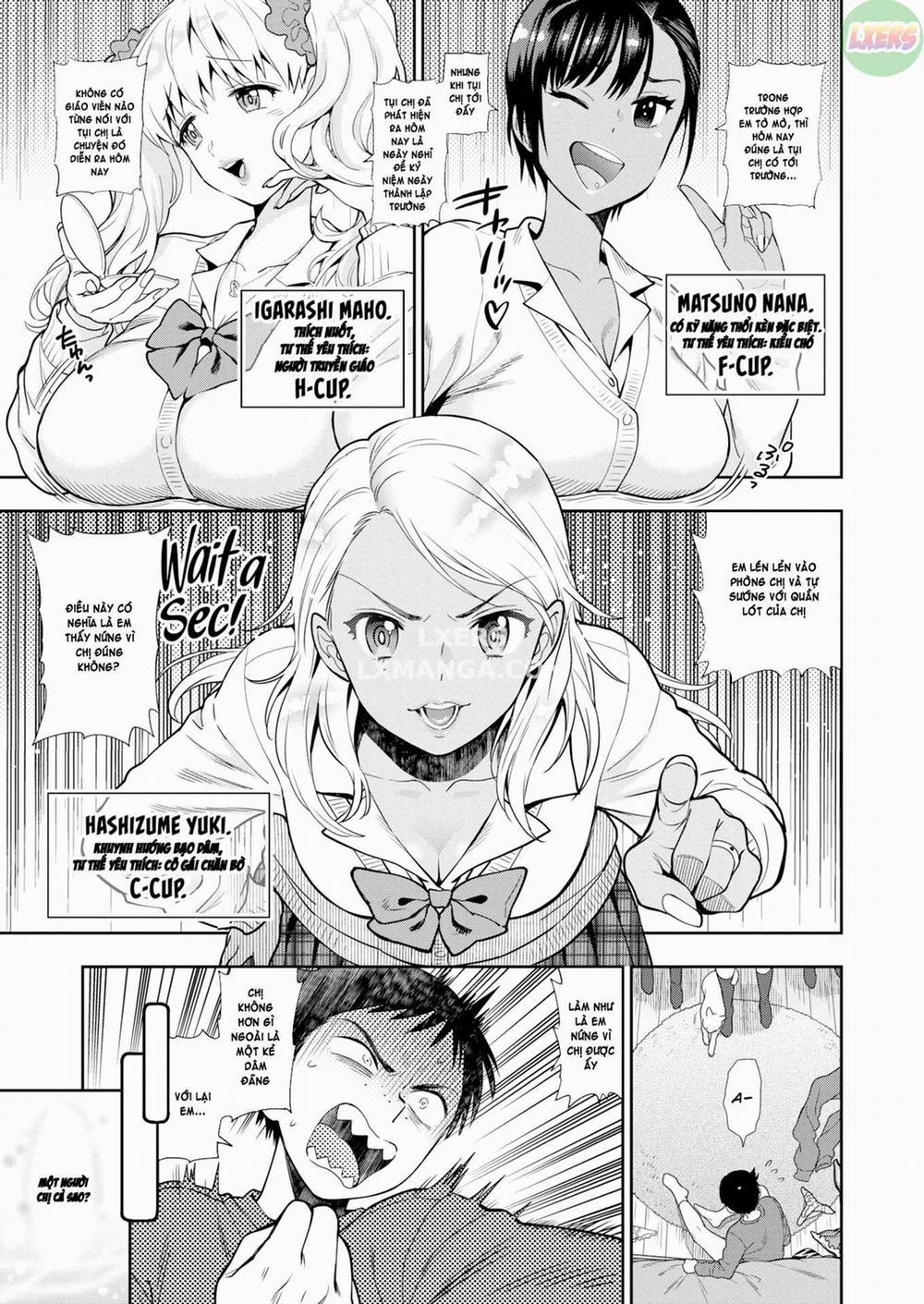 Trai tơ và chị gái đĩ thõa 1 0 Em trai tân và 3 chị gái dâm 0 Virgin Little Brother &amp; 3 Sluts trang 5