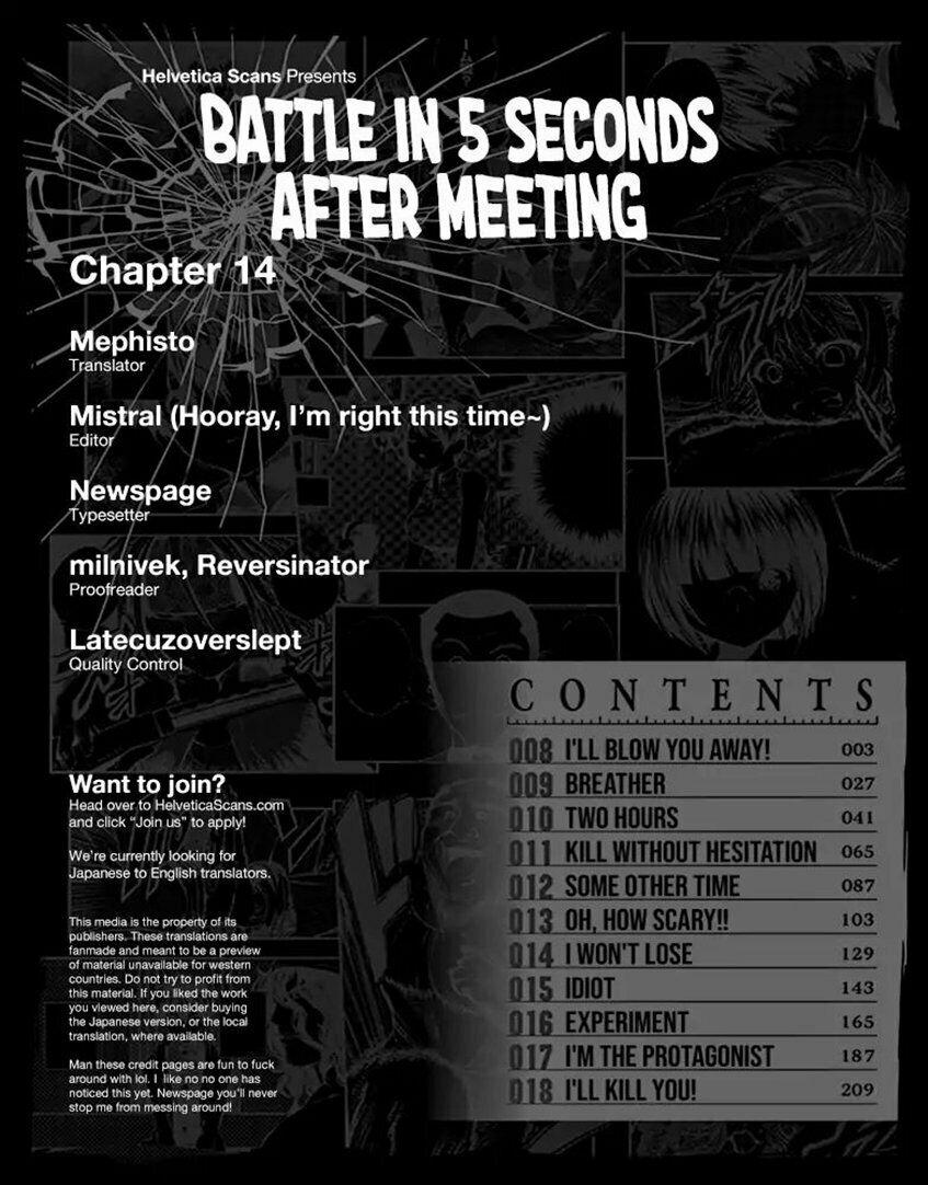 Trận Chiến Bắt Đầu Sau 5 Giây 14 trang 1