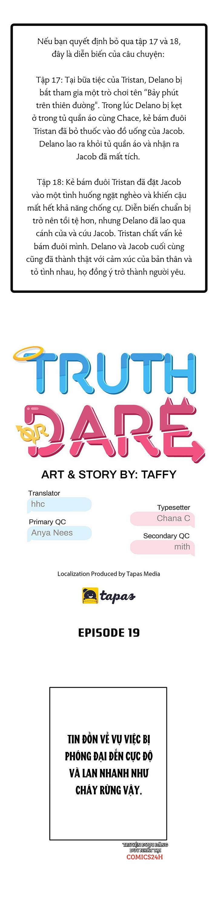 Truth Or Dare Chương 19 Trang 1