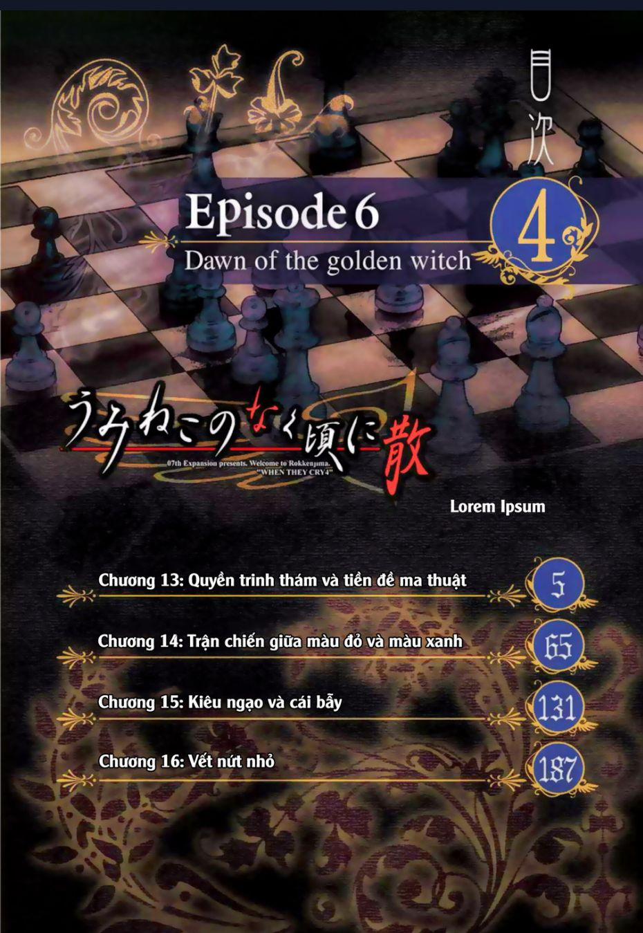 Umineko No Naku Koro Ni Chiru Episode 6: Dawn Of The Golden Witch Chương 13 Trang 5