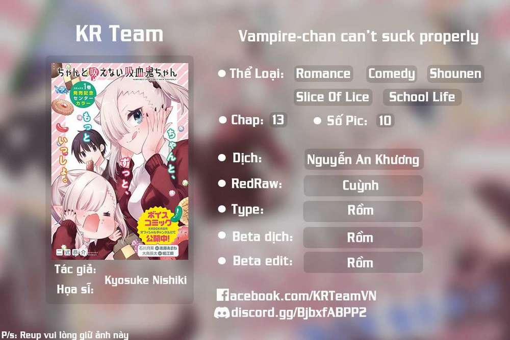 Vampire-Chan Can't Suck Properly Chương 13 Trang 1