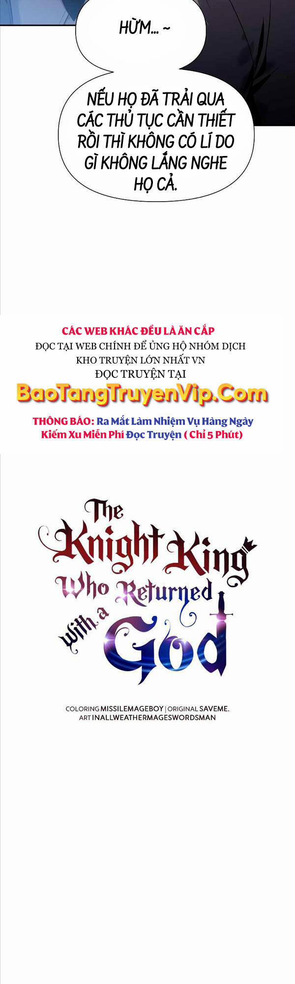 Vua Hiệp Sĩ Đã Trở Lại Với Một Vị Thần 8 trang 9